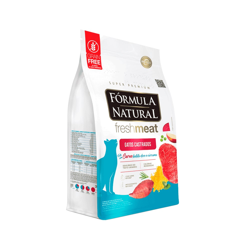 Fórmula Natural Fresh Meat Gatos Castrados Carne 1 kg
