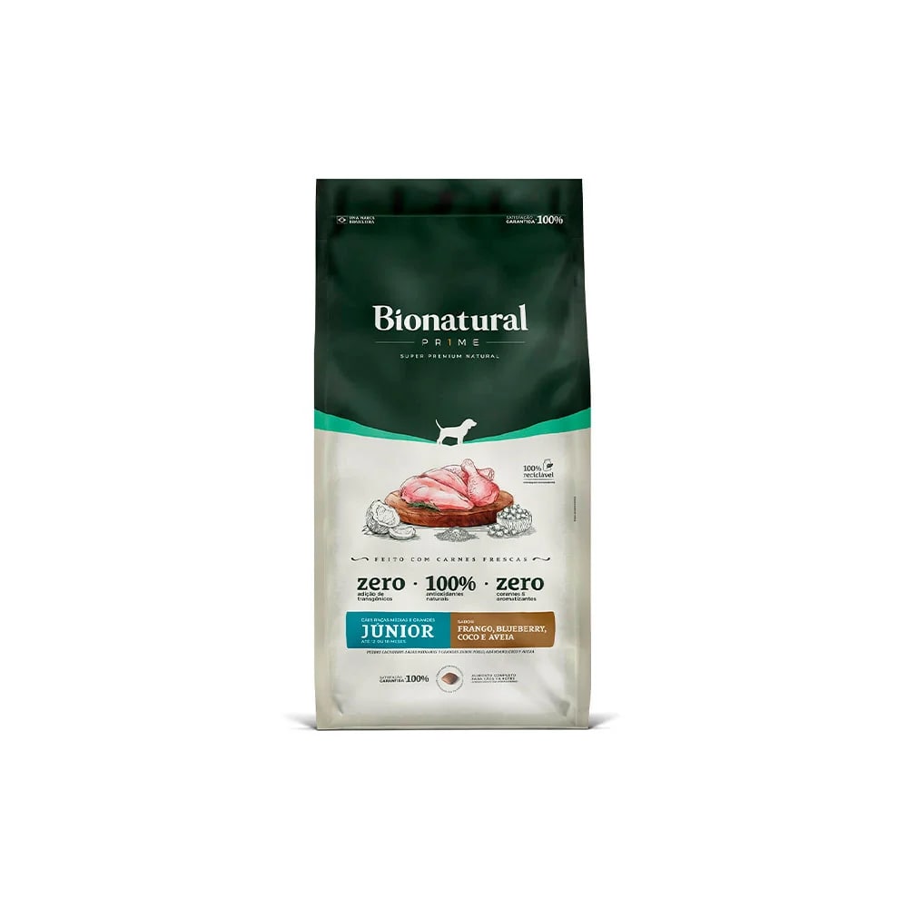 BIONATURAL CAES RM/G JR FRANGO 15KG